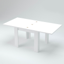 Jesi Liber Wood lille hvidt spisebord 90x90cm bord med udtræk til 180cm Tilbud