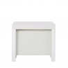 Pratika White 90x51-300cm lille træ blank hvidt spisebord med udtræk Tilbud