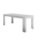Jesi Hout 90x140-190 cm lille moderne træ hvidt spisebord med udtræk Tilbud