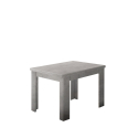 Jesi Raw 90x90-180 cm lille træ spisebord med sammenklappelig udtræk På Tilbud