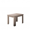 Jesi One 90x90-180 cm lille træ spisebord med sammenklappelig udtræk På Tilbud