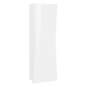 Arco Wardrobe træ garderobeskab blank hvid entremøbel med 5 rum Tilbud