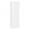 Arco Wardrobe træ garderobeskab blank hvid entremøbel med 5 rum Tilbud