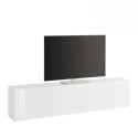 Joy Low tv bord blank hvid lav skænk 180 cm med 1 klaplåge Tilbud