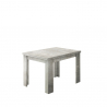 Jesi Style 90x90-180 cm lille træ spisebord med sammenklappelig udtræk På Tilbud