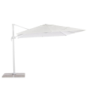 Paradise White 3m stor ottekantet hænge parasol til haven altan med tilt Rabatter