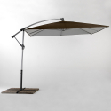 Shadow Brown 2,5x2,5 m kvadratisk hænge parasol til have altan med tilt Valgfri