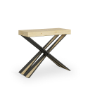Diago Nature 90x40-300 cm grantræ effekt lille træ spisebord med udtræ Tilbud