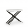Diago 90x40-300 cm hvidt farvet lille træ spisebord med udtræk Tilbud