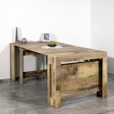 Pratika Wood 90x51-300cm lille moderne træ spisebord med udtræk Egenskaber