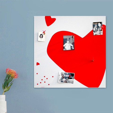 Heart tavle magnetisk opslagstavle whiteboard dartpile Kampagne