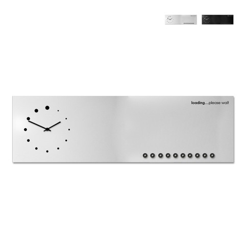 Magnetisk whiteboard vægur moderne design kontorkøkken Loading