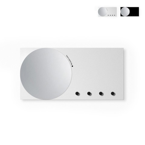 Mirror&More tavle magnetisk opslagstavle spejl whiteboard nøgleholder