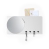 Mirror&More tavle magnetisk opslagstavle spejl whiteboard nøgleholder Rabatter