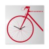 Bike On Big moderne design firkantet vægur i metal cykel Udsalg