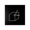 Cube stort vægur Junghans metal kubisk motiv til køkken stue kontor Tilbud