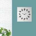 Flock stort vægur Junghans metal fugle motiv til køkken stue kontor På Tilbud