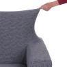 Fancy sofa betræk til 2 personers sofa pudebetræk elastisk stretchstof 