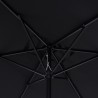 Rios Black 3x2 m stor rektangulær have parasol vandafvisende med tilt Model