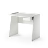 Contemporary træ skrivebord hvid med skuffe 90x60 cm bordplade kontor Tilbud