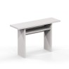 Oplà 120x35-70 cm hvid farvet lille træ spisebord med udtræk Tilbud
