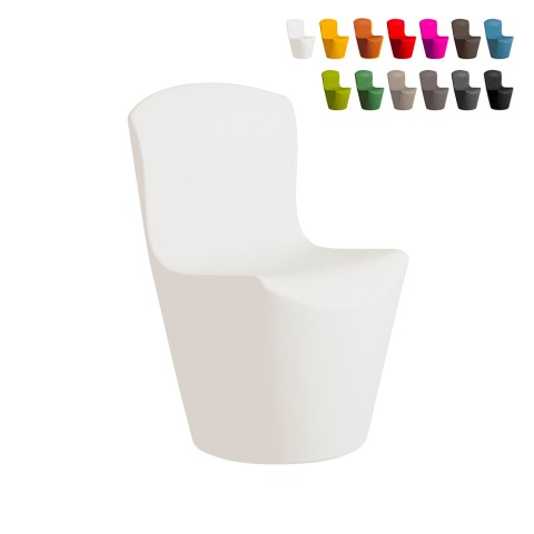 Zoe Slide design lounge stol lavet af polyethylen i mange stærke farver