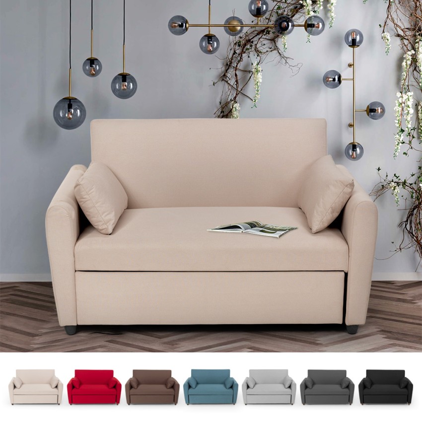 Porto Rico 2-personers sofa sovesofa moderne design stof i flere farver Rabatter