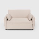 Porto Rico 2-personers sofa sovesofa moderne design stof i flere farver Mængderabat