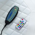 Pixy Plus hvid ergonomisk gamer kontorstol massage RGB lys kunstlæder Mål