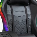 The Horde Plus ergonomisk gamer kontorstol massage RGB lys kunstlæder Billig