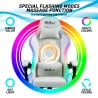 Pixy Plus hvid ergonomisk gamer kontorstol massage RGB lys kunstlæder Omkostninger