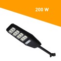 Solis L solcelle lampe sort armatur LED 200 w gadelys 6000 lm lyssensor På Tilbud