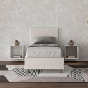 Adele S 80x190 cm seng lameller sengegavl kunstlæder betræk Mængderabat