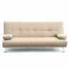 Olivina 2 personers sofa futon sovesofa eco læder til stue værelse Udsalg