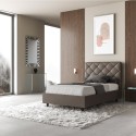 Priya P1 120x200 cm seng lameller sengegavl kunstlæder betræk Egenskaber